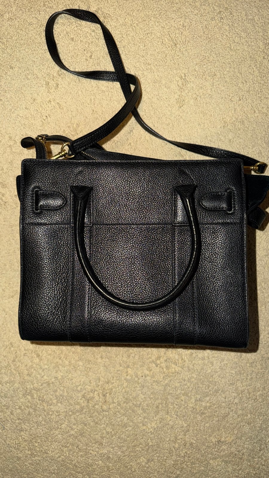 Mulberry Small Zipped Bayswater Tas, Ophalen of Verzenden, Nieuw, Zwart, Handtas