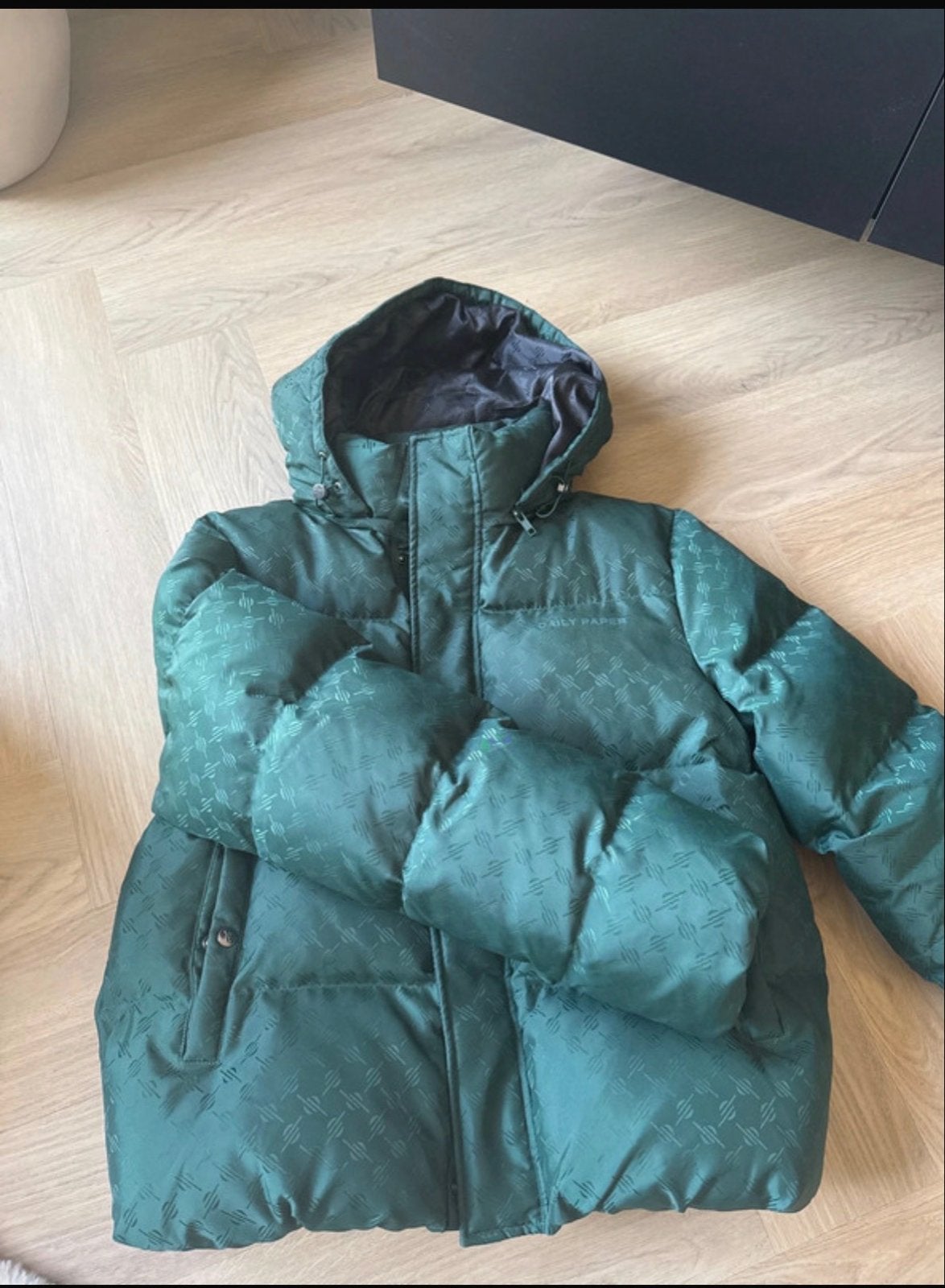 Heren Daily Paper Ravan Puffer Jacket - Groen, Ophalen, Zo goed als nieuw, Overige maten, Groen
