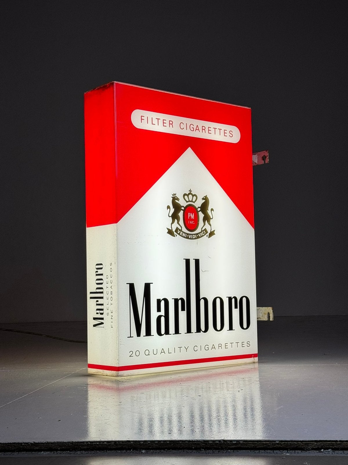 Marlboro Lichtbak vintage 1980-1990, Ophalen, Gebruikt, Lichtbak of (neon) lamp