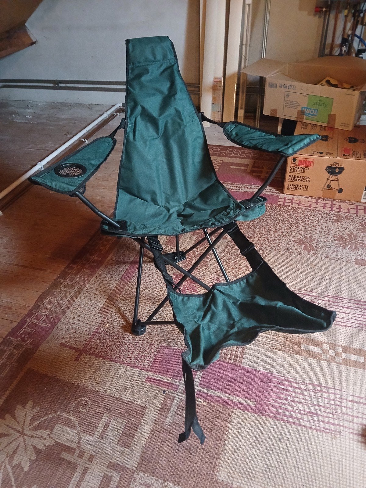 Uitklapbare Vissers/Camping Stoel - Zo goed als nieuw, Caravans en Kamperen, Ophalen, Zo goed als nieuw, Campingstoel