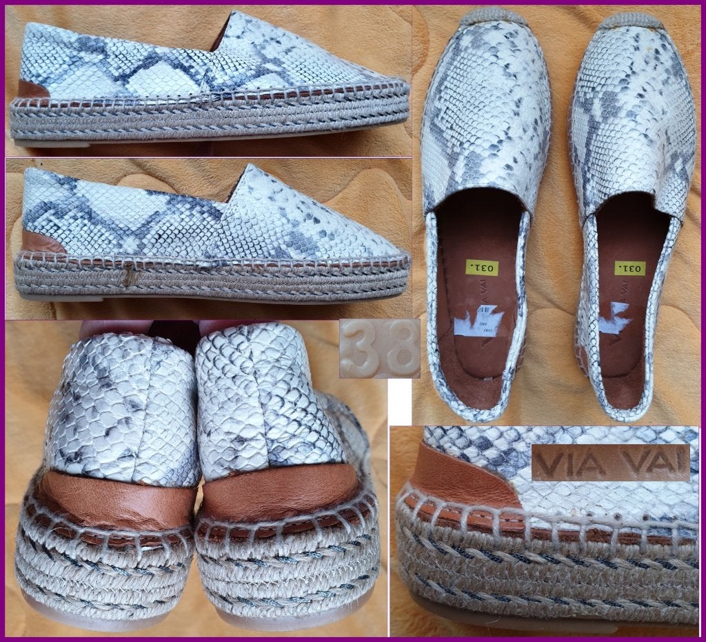 Nieuwe VIA VAI beige leren espadrilles maat 38 37, Kleding | Dames, Schoenen, Via Vai, Beige, Nieuw, Ophalen of Verzenden