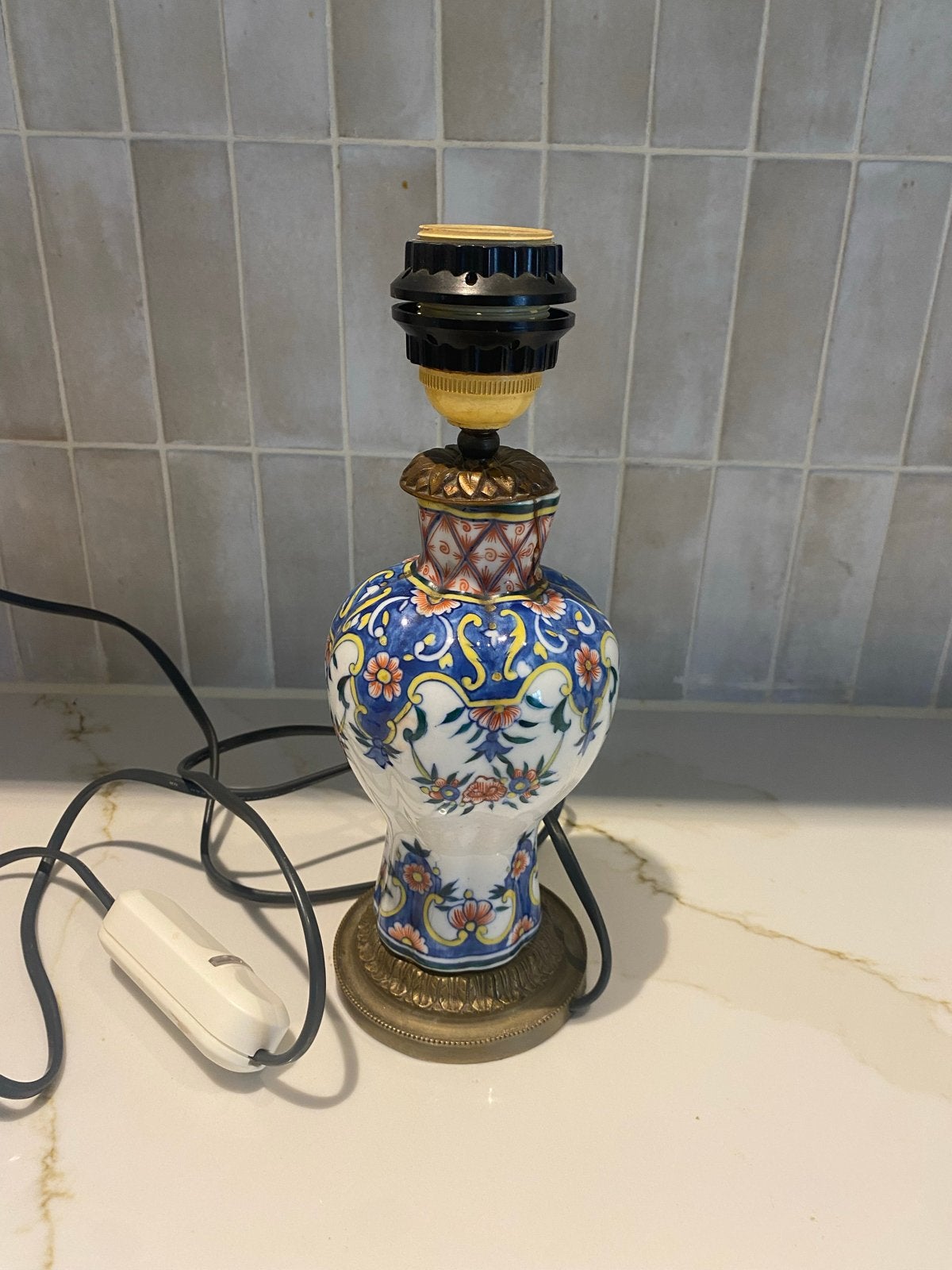 Vintage Mosa Maastricht Imari Tafellamp Voet, Ophalen of Verzenden
