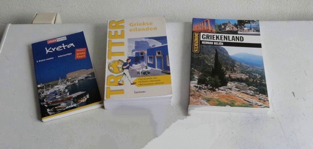 Griekenland, Griekse eilanden Kreta, 3 reisgidsen, Boeken, Reisgidsen, Gelezen, Trotter, Europa, Ophalen of Verzenden