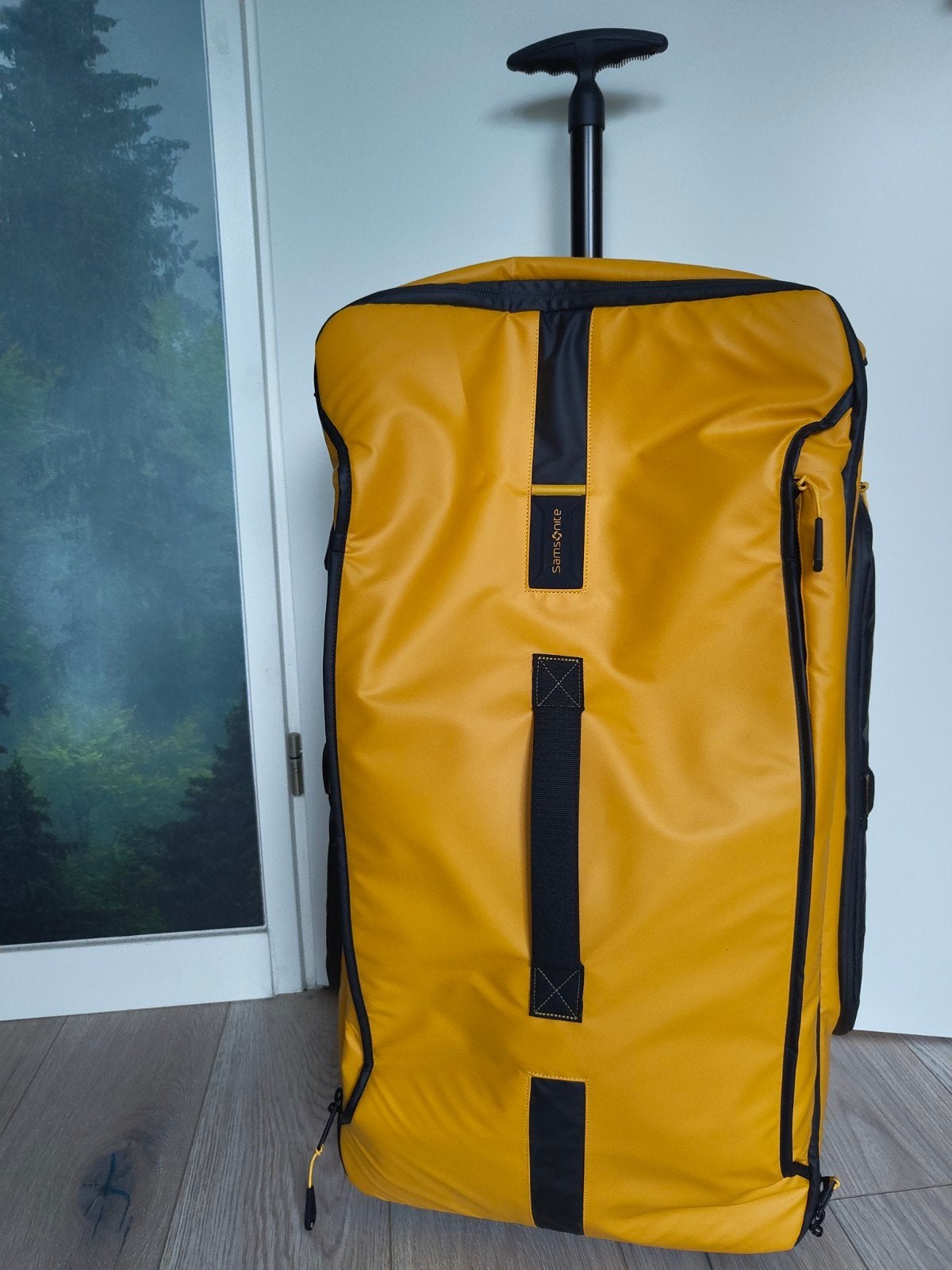 Samsonite Ecodrive Duffle 79 Geel - Ruime Reistas met Wielen, Ophalen, 30 cm of meer, Geel, Nieuw