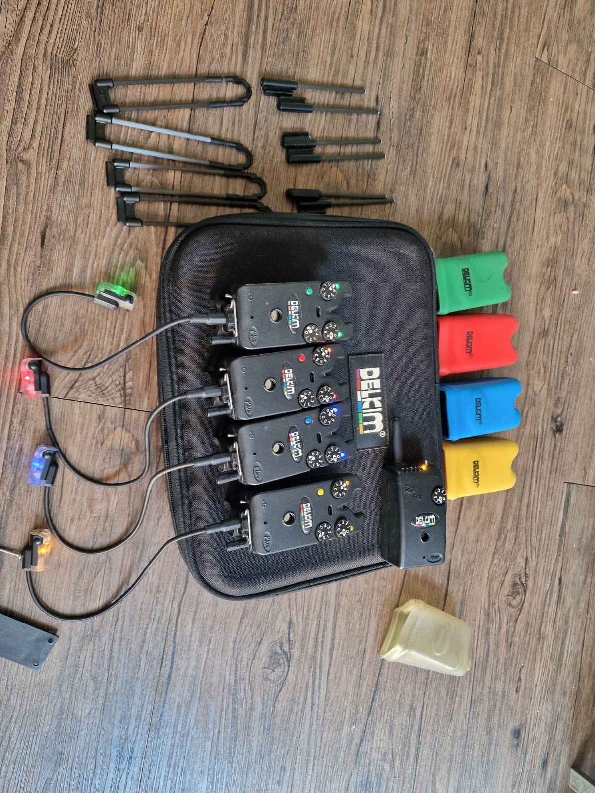 Delkim TXI Plus + Receiver 4+1, NiteLite, D-lok, snag ears, Watersport en Boten, Ophalen of Verzenden, Gebruikt, Overige typen