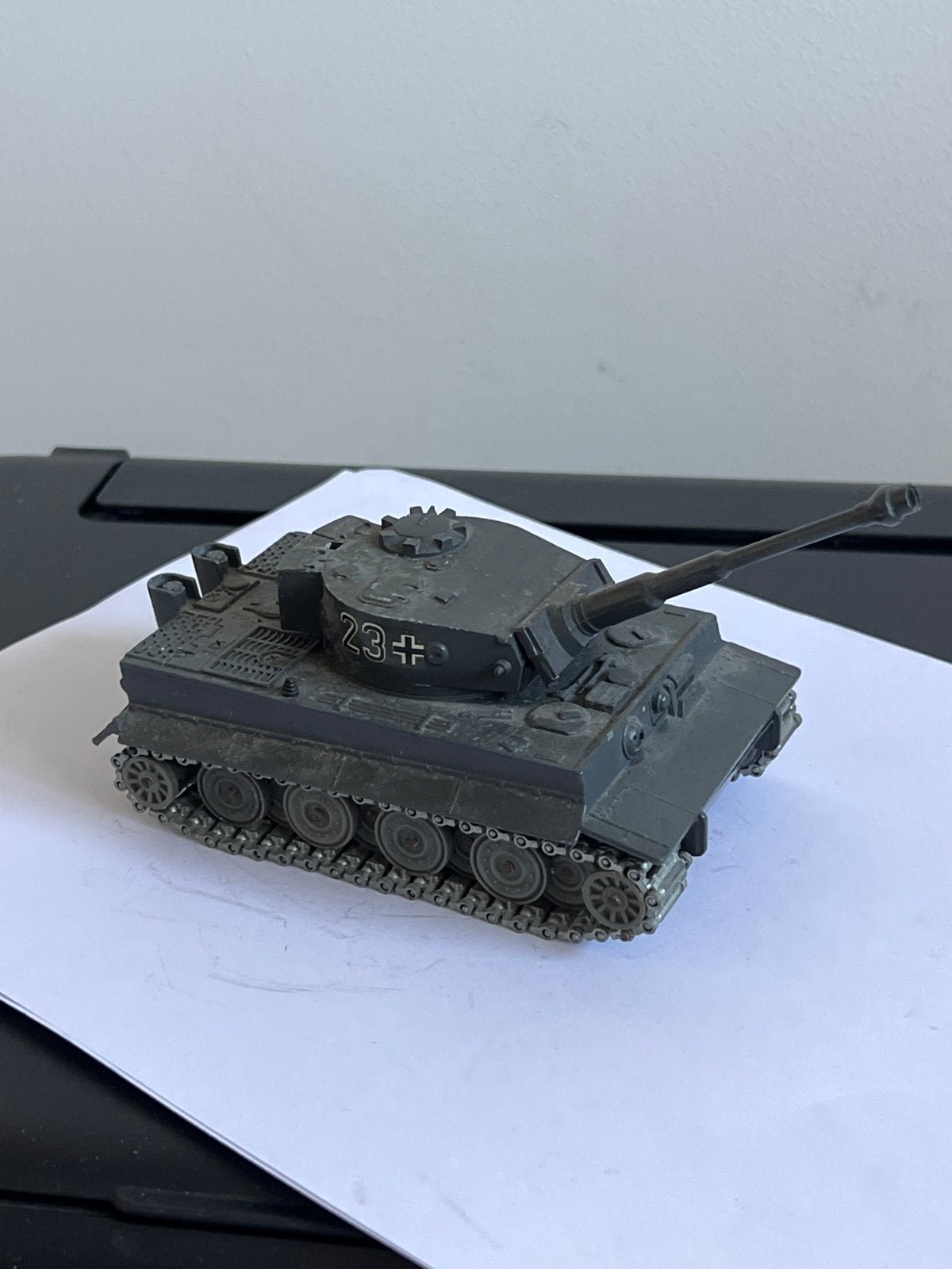 Solido Char Tigre Tank No 222 1969 - Dinky Toys, Ophalen of Verzenden, Gebruikt