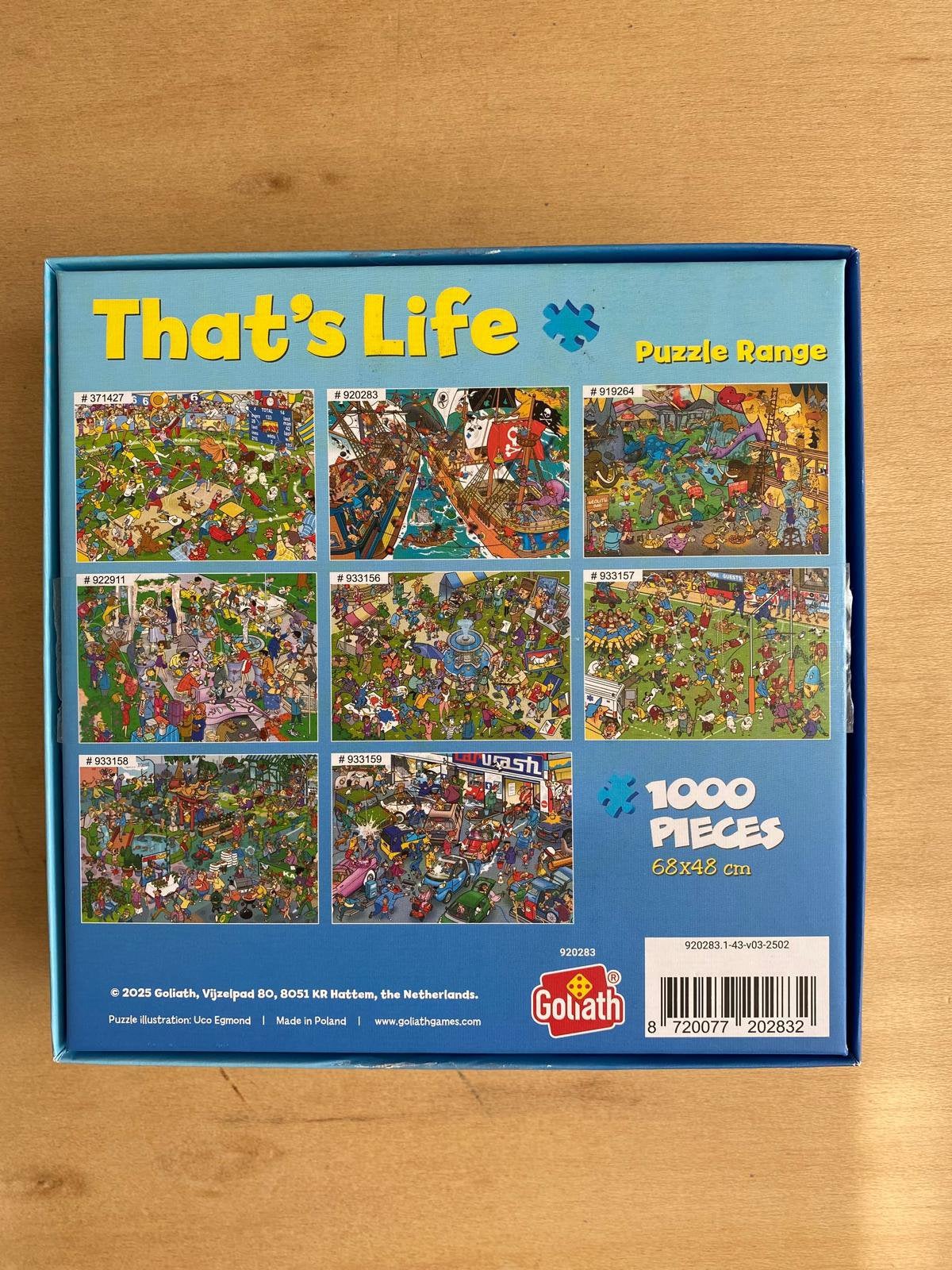 Goliath That’s Life legpuzzel 1000 pieces 920283 Piraten, Ophalen of Verzenden, 500 t/m 1500 stukjes, Zo goed als nieuw