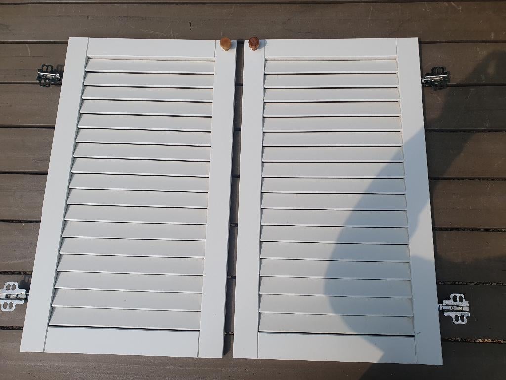 2 louvre deurtjes, Minder dan 80 cm, Overige typen, Minder dan 200 cm, Ophalen of Verzenden