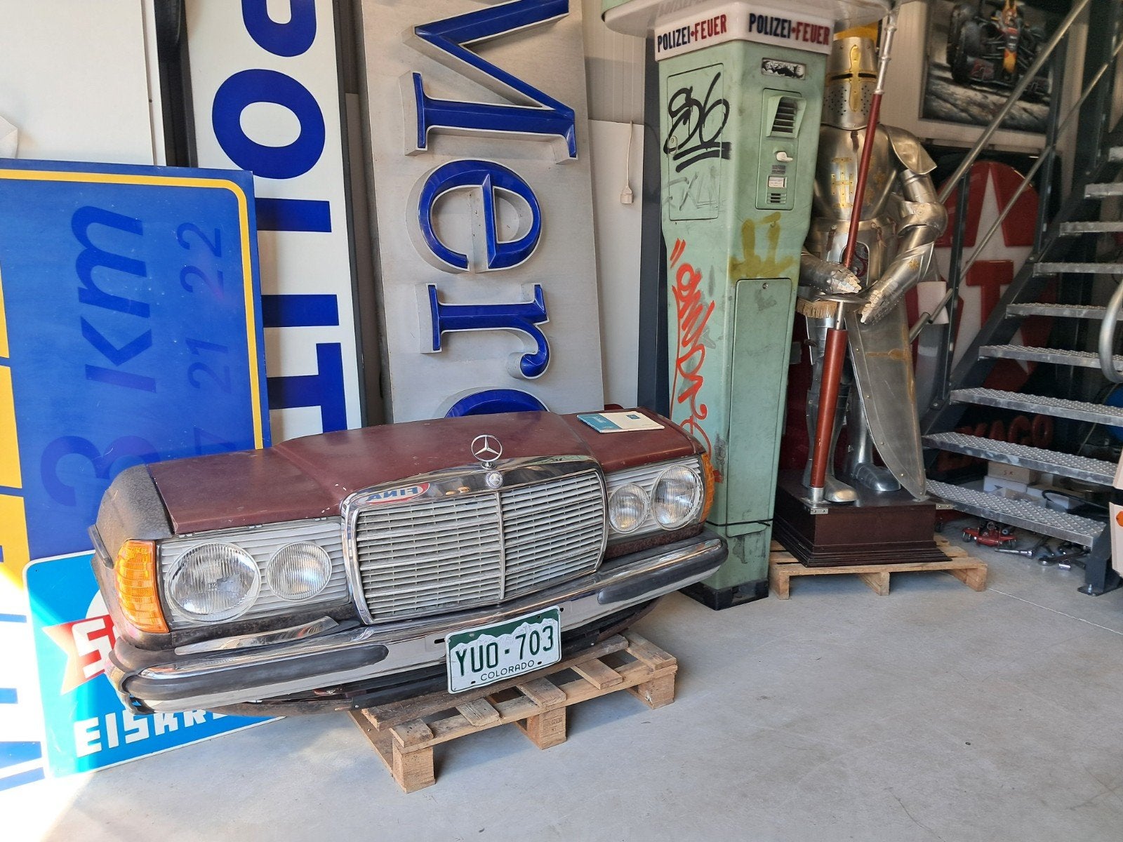 Mercedes Benz W123 decoratie voorkant front prachtig item, Ophalen, Eu, Gebruikt, Eu