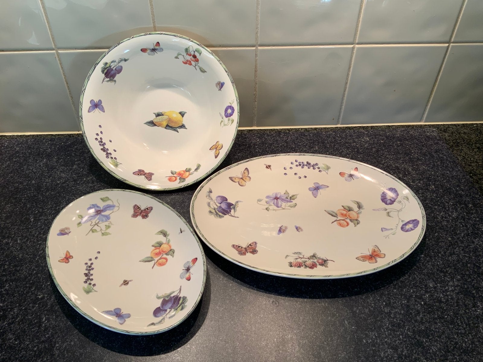 3 Nieuwe serveerschalen-Janneke Brinkman/JBS/Fruit & Flowers, Ophalen, Nieuw, Schaal of Schalen, Overige stijlen