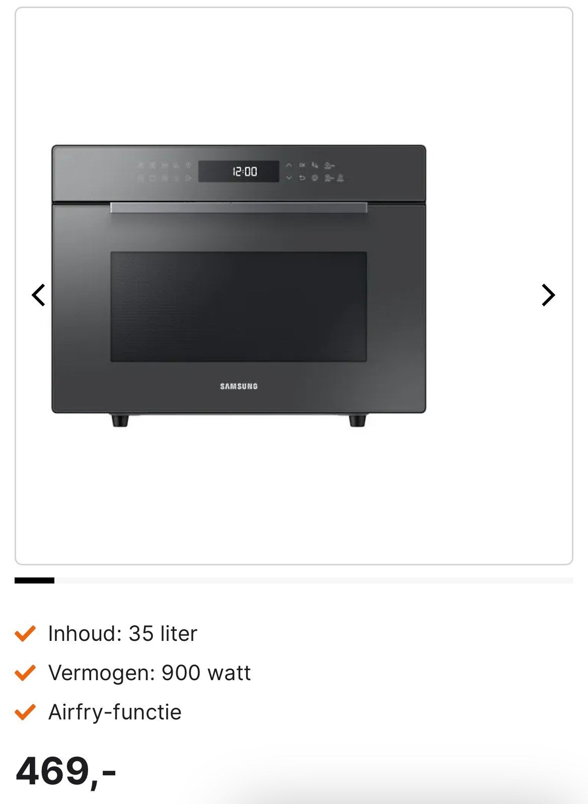 Zgan SAMSUNG oven-magnetron combinatie, Ophalen, Zo goed als nieuw, Minder dan 45 cm