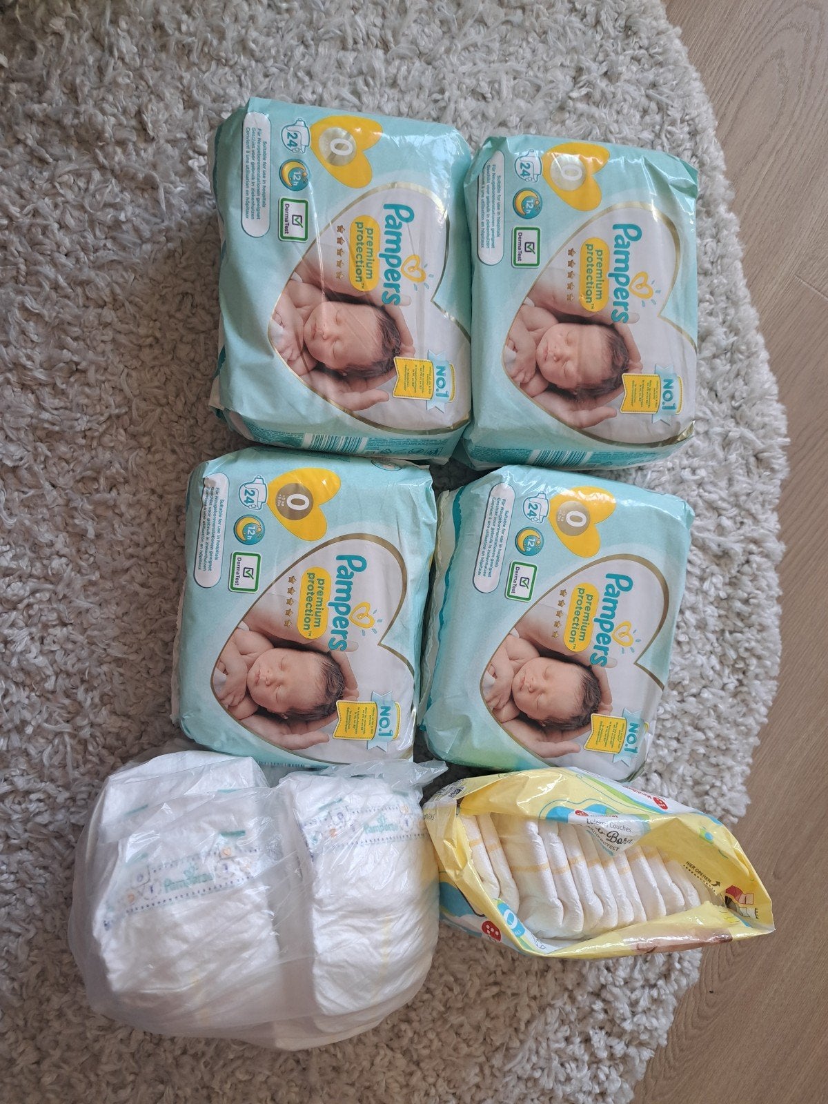 Pampers premium protection | maat 0 | 5 pakken, Overige typen, Nieuw, Standaard, Ophalen