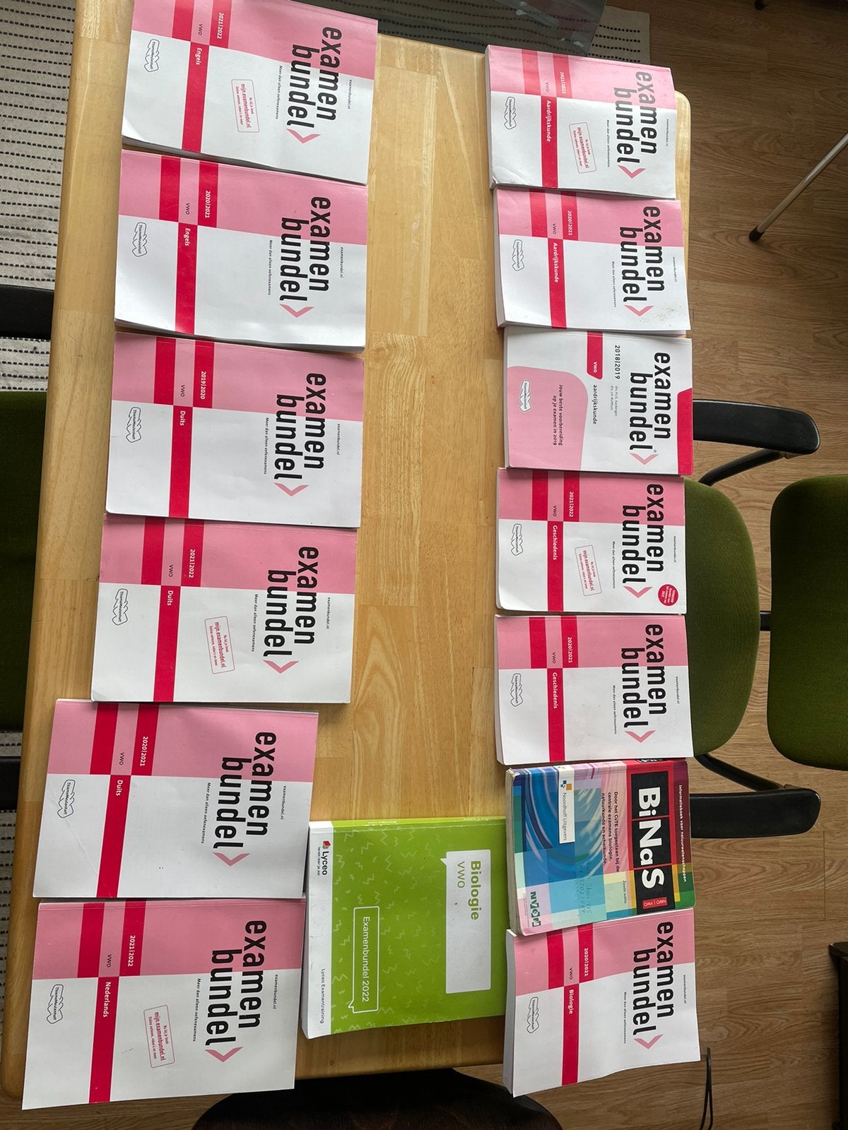 Examen bundels, binas, geschiedenis, aardrijkskunde biologie, Boeken, Ophalen of Verzenden, Gelezen, VWO, Biologie