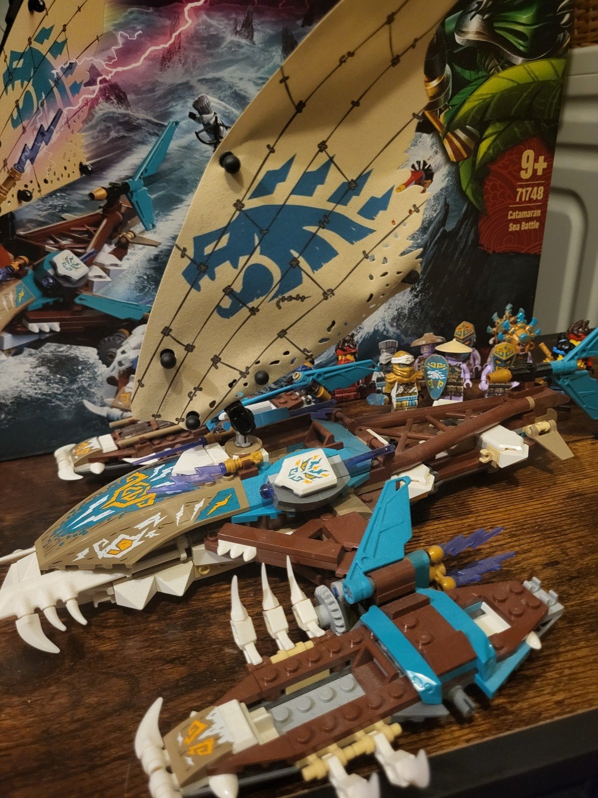 Lego Ninjago 71748 Catamaran sea battle incl doos, Lego, Ophalen of Verzenden, Zo goed als nieuw, Complete set
