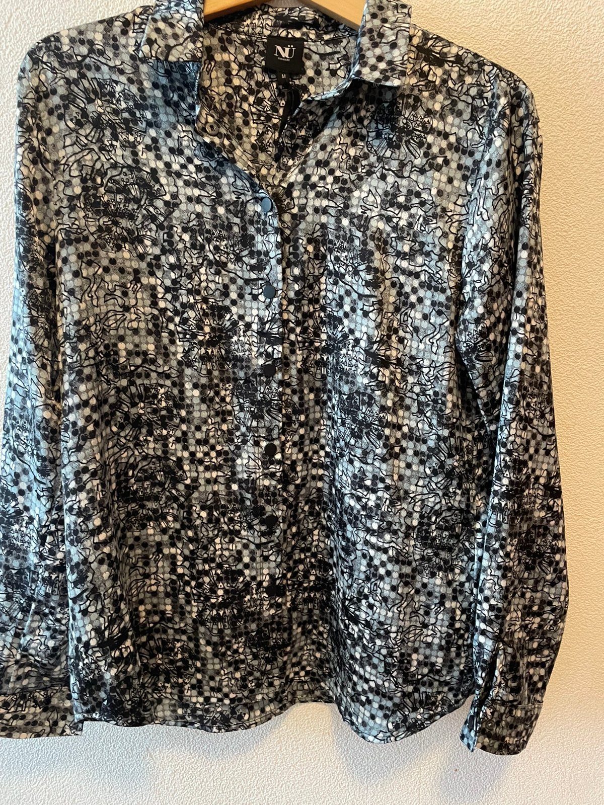Nü Denmark dames blouse maat M, Ophalen of Verzenden, Zo goed als nieuw, Maat 42/44 (L), Zwart