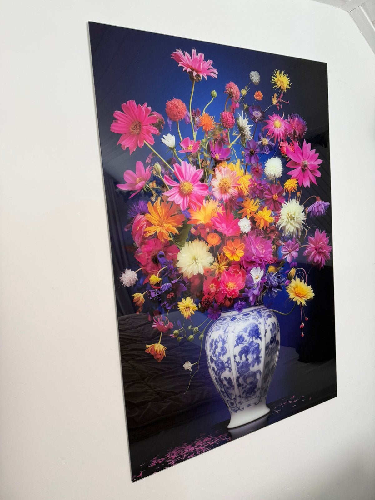 MOET WEG Glas Schilderij Intratuin Bloemen, Ophalen