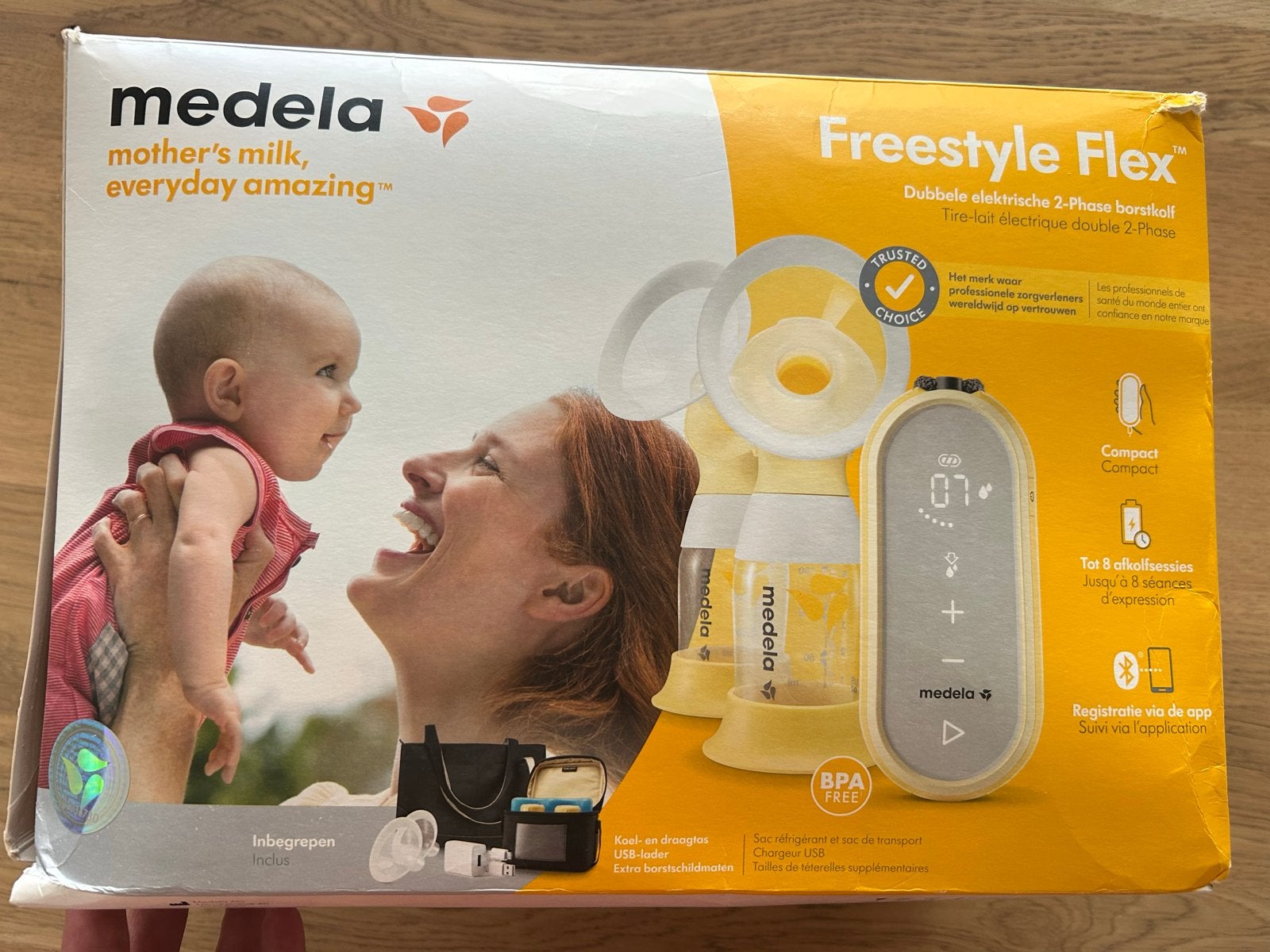 Medela Freestyle Flex Borstkolf - Compleet met Extra's, Ophalen, Gebruikt