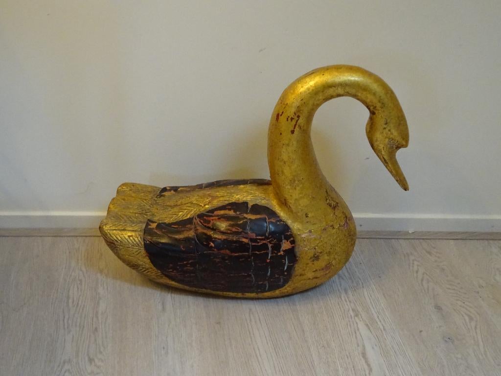 houten zwaan, Antiek en Kunst, Kunst | Beelden en Houtsnijwerken, Ophalen