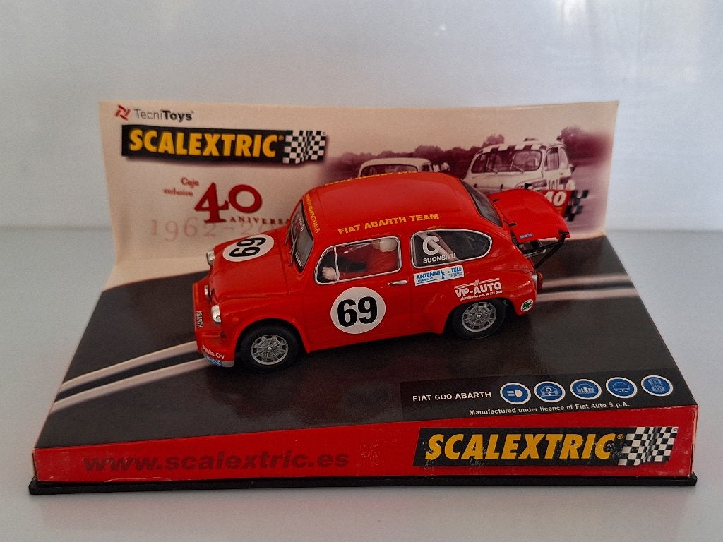 Scalextric Fiat 600 Abarth 40 Years Scalextric, Overige merken, Nieuw, Scalextric, Ophalen of Verzenden
