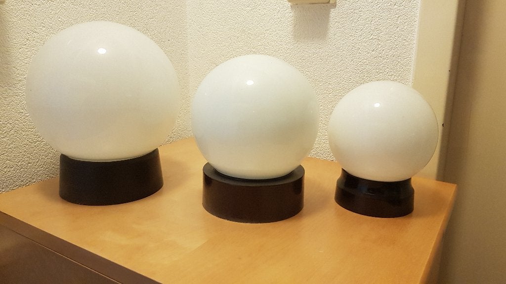 Plafond-verlichting, Ophalen, Gebruikt, Glas
