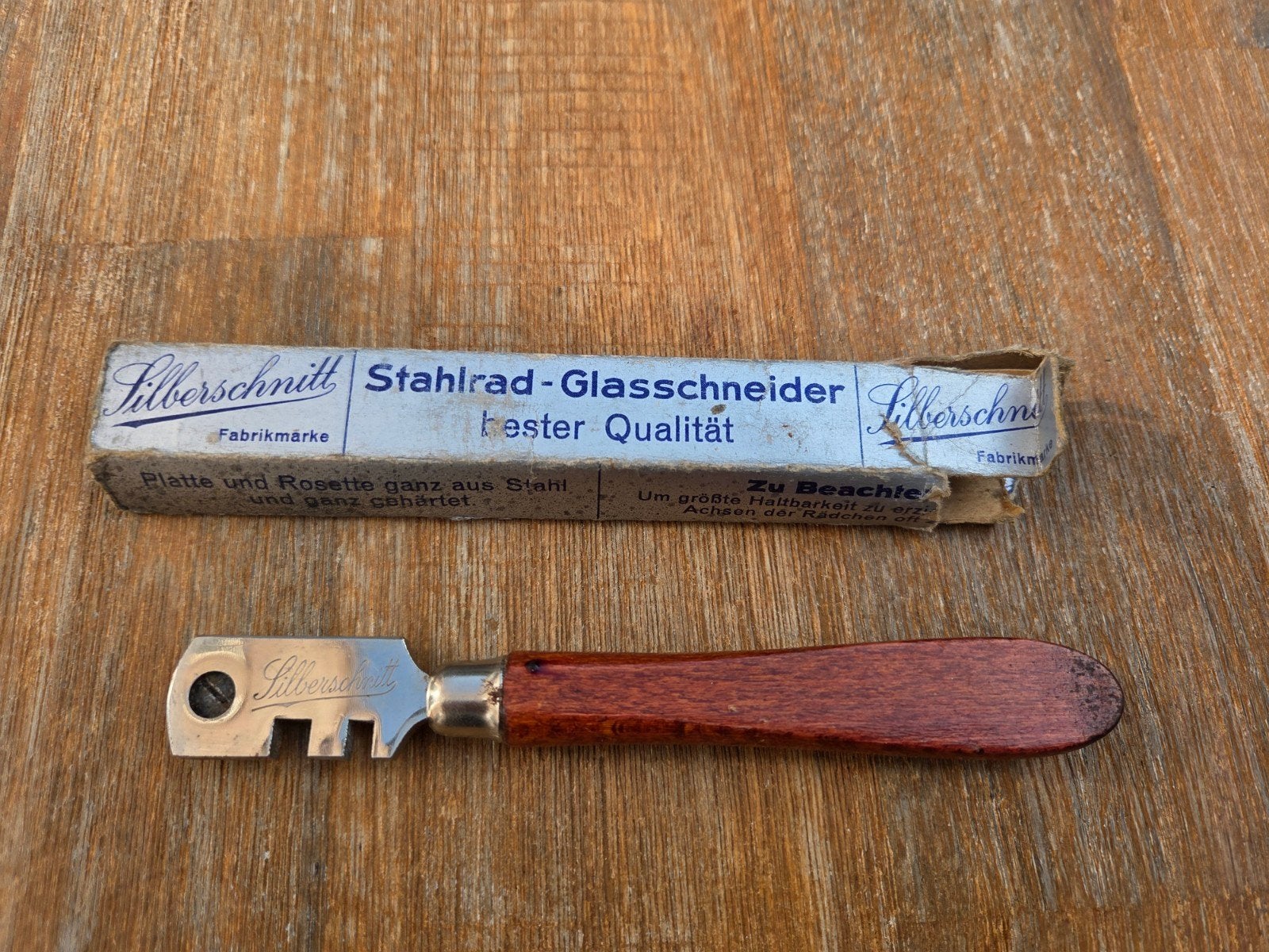 Oude Silberschnitt glassnijder, Ophalen of Verzenden