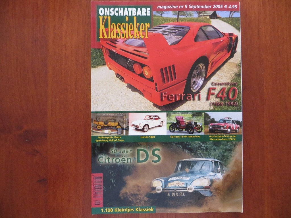 Onschatbare Klassieker 9 2005 Ferrari F40, Honda S800, Ophalen of Verzenden, Nieuw, Ferrari