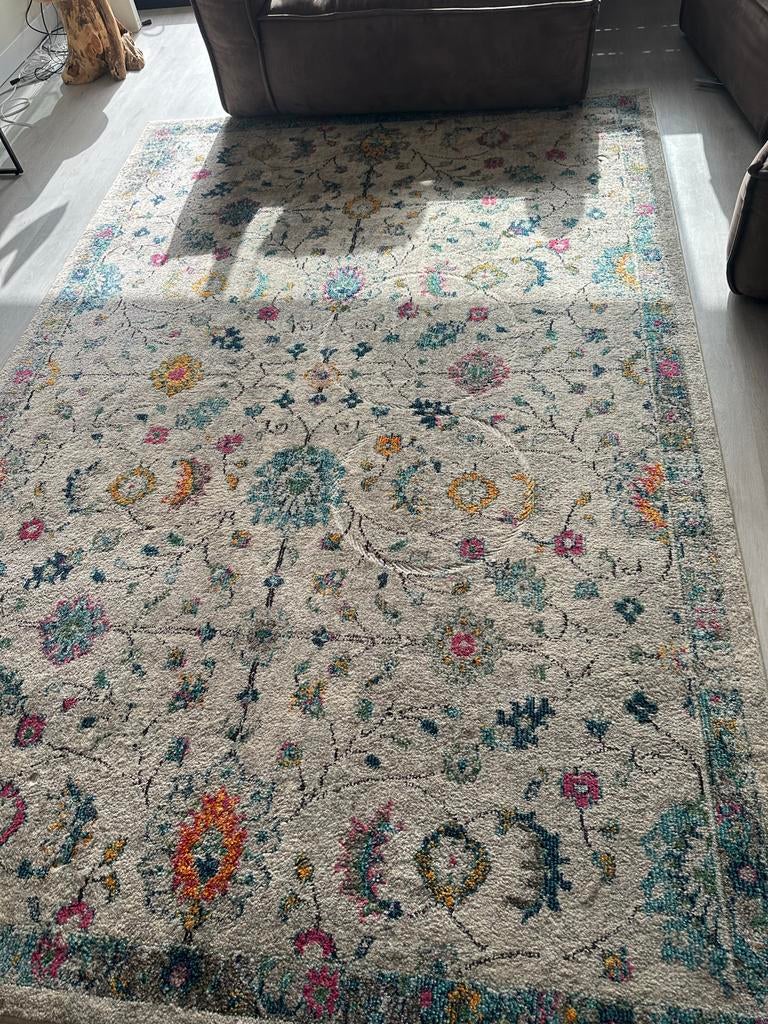 Kwantum kleed met bloemen motief - Zo goed als nieuw, Ophalen, 100 tot 150 cm, Wit, Zo goed als nieuw