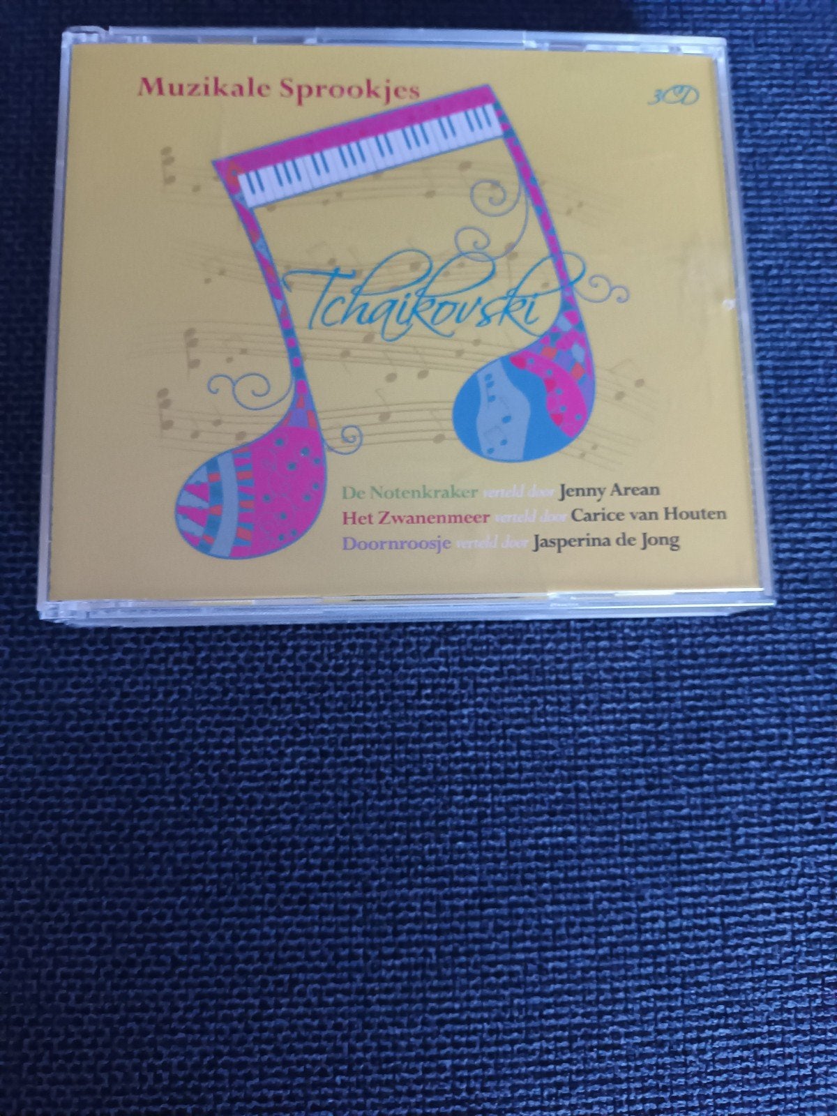 3CD Muzikale sprookjes Tchaikovski - zie Beschrijving (geel), Ophalen of Verzenden, Zo goed als nieuw, Boxset, Verhaal of Sprookje