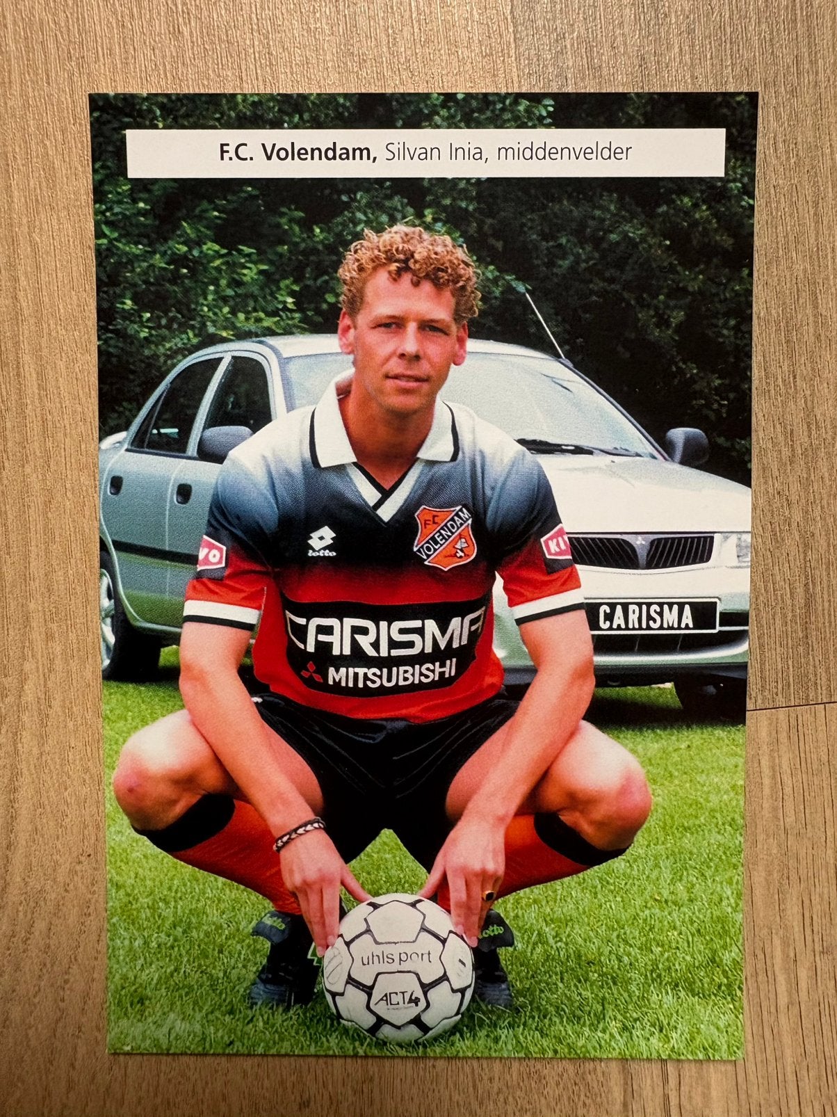 Fotokaart Inia (FC Volendam)., Verzamelen, Ophalen of Verzenden, Nieuw, Overige binnenlandse clubs, Spelerskaart