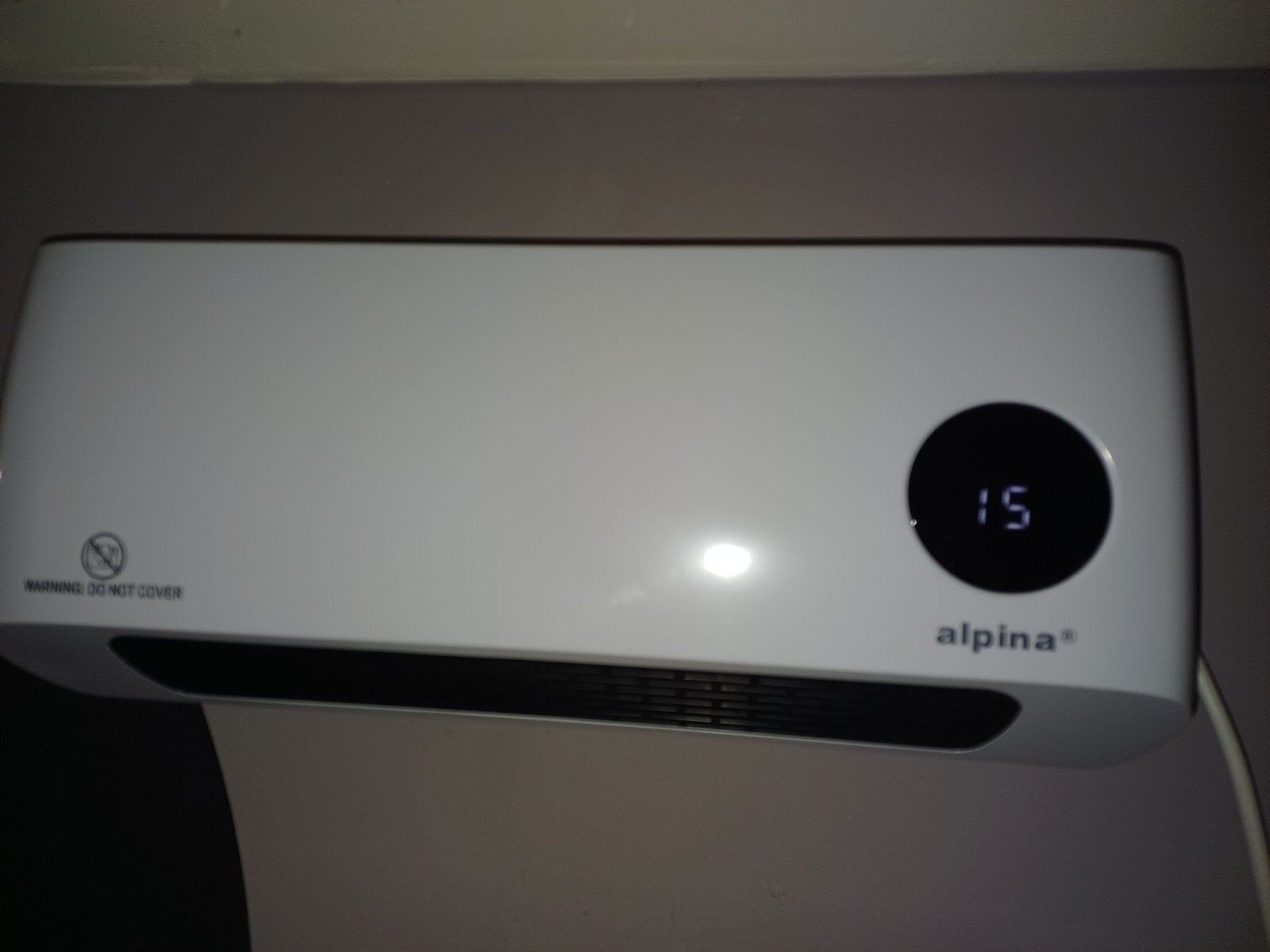 Alpina PTC-2020B Wandverwarming met afstandsbediening, Minder dan 30 cm, Kachel, Ophalen of Verzenden, Zo goed als nieuw