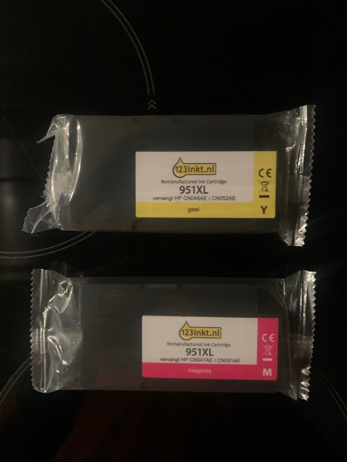 123inkt 951XL Remanufactured Inktcartridges (Geel & Magen, Computers en Software, Ophalen of Verzenden, Nieuw, Cartridge