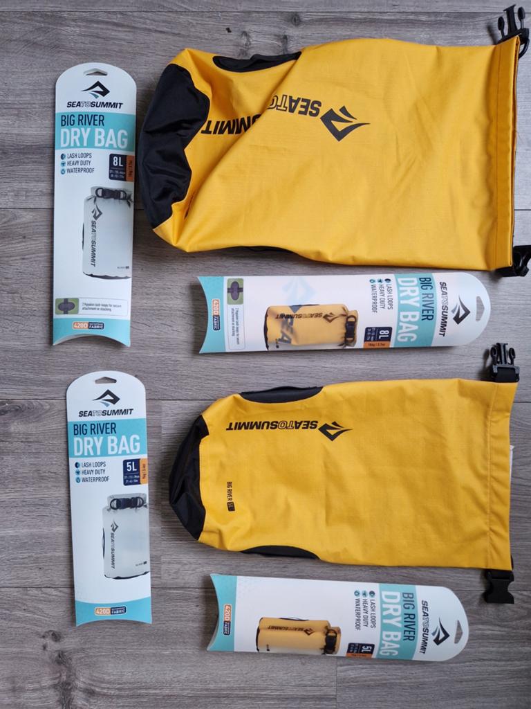 Sea to Summit big river drybags 4 stuks!, Watersport en Boten, Accessoires en Onderhoud, Ophalen of Verzenden, Zo goed als nieuw