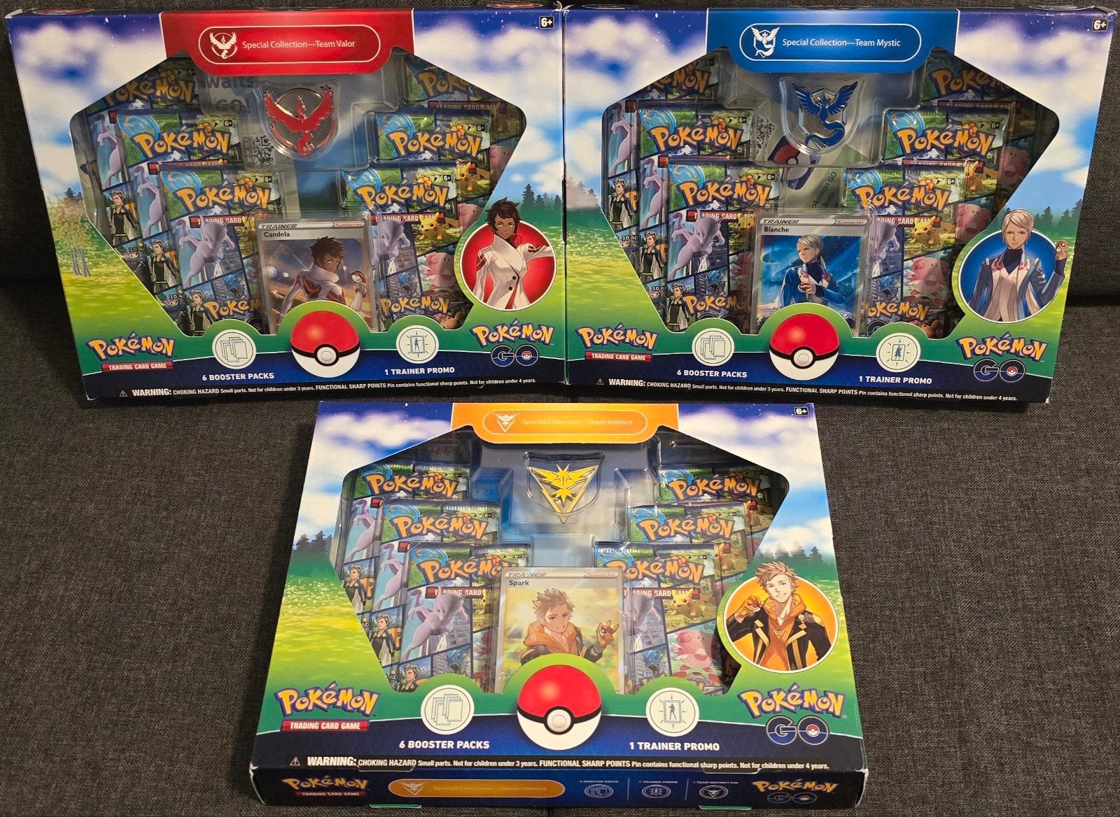 Pokémon GO Special Collection Team Mystic, Valor & Instinct, Ophalen of Verzenden, Nieuw, Boosterbox, Foil