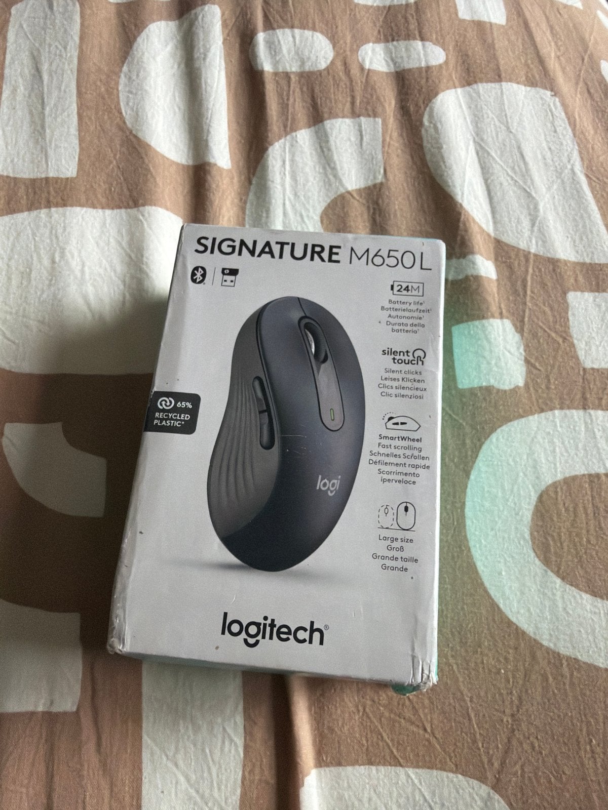 Logitech Signature M650 L Draadloze Muis - Nieuw, Computers en Software, Rechtshandig, Muis, Ergonomisch, Nieuw