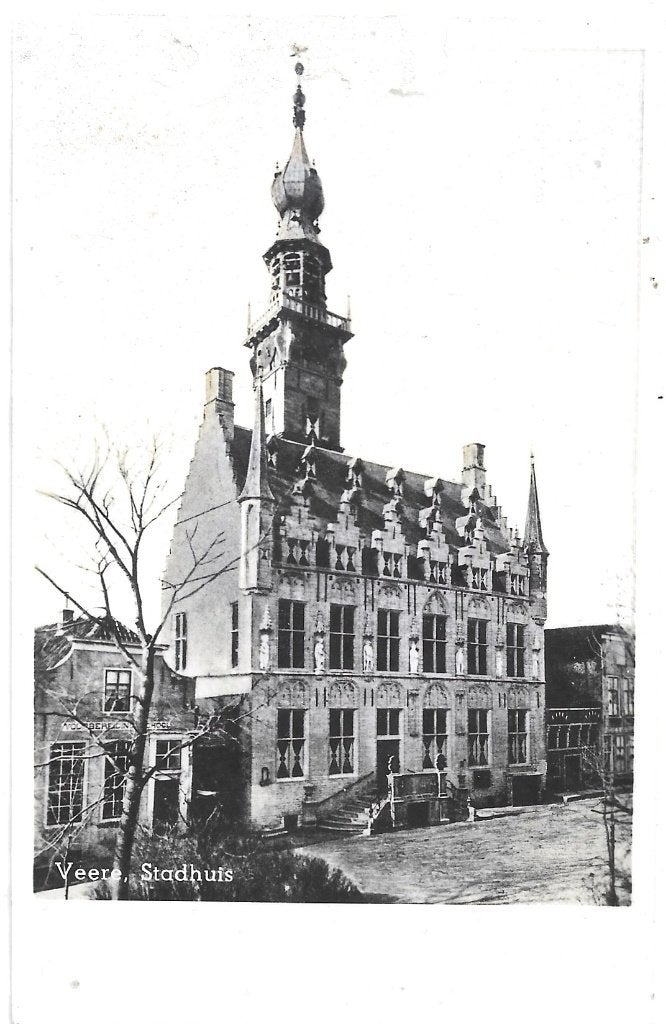AK Veere - Stadhuis, Verzenden, 1940 tot 1960, Ongelopen, Zeeland