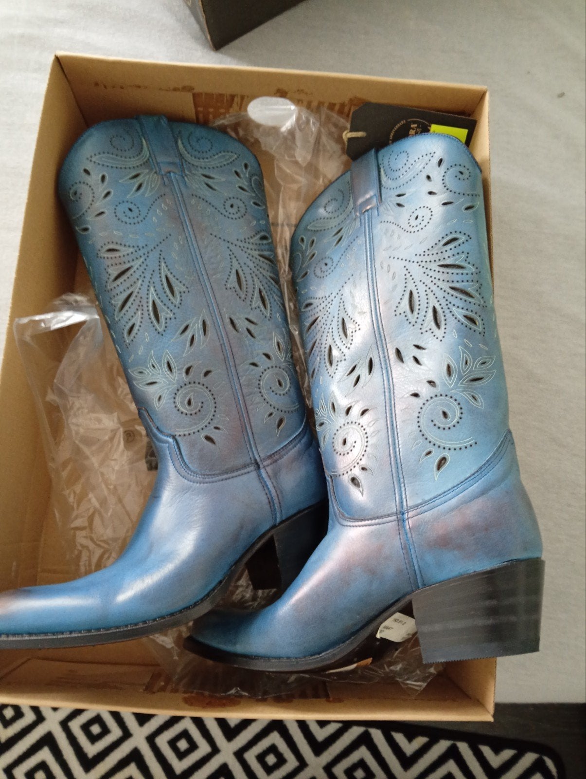 blauwe dames cowboylaarzen, Ophalen, Nieuw, Dames