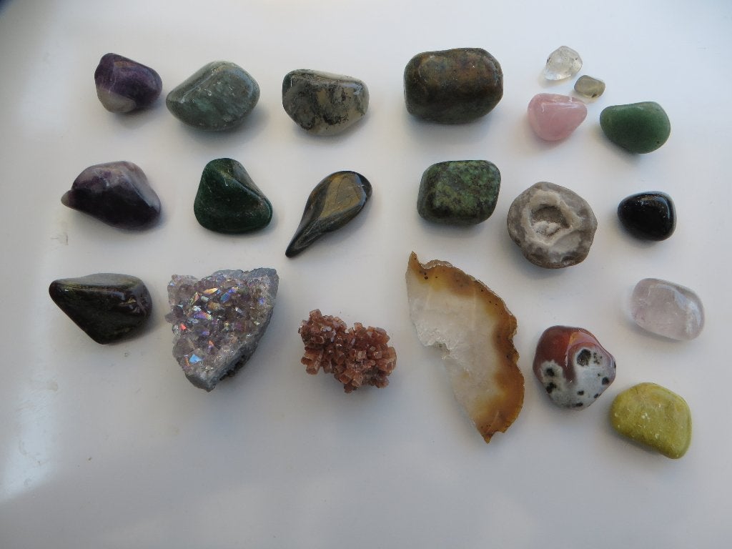 Leuke verzameling halfedelstenen, Sieraden, Tassen en Uiterlijk, Edelstenen, Verzenden, Zo goed als nieuw