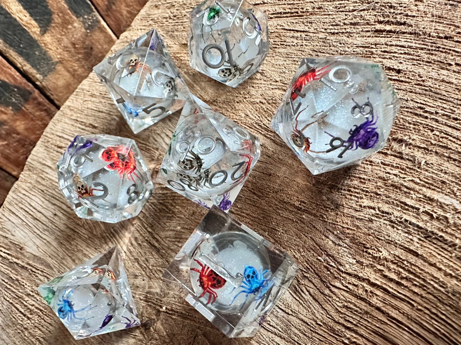 DND dice / dooshoofd / schedel / Liquid dice, Hobby en Vrije tijd, Ophalen of Verzenden, Nieuw, Overige soorten