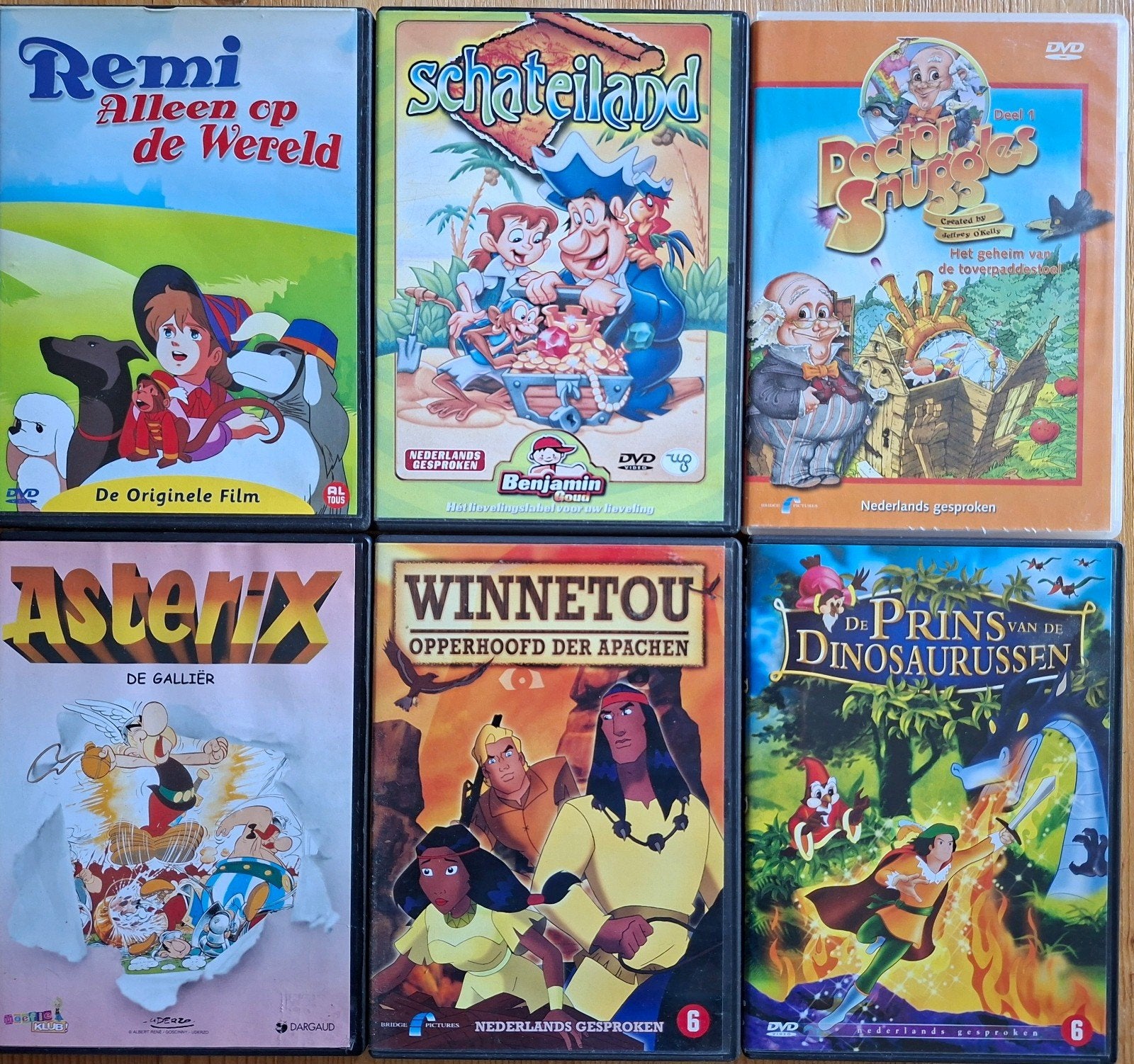 Zes klassieke kinderfilms op DVD, Gebruikt, Animatie, Vanaf 6 jaar, Box/collectie