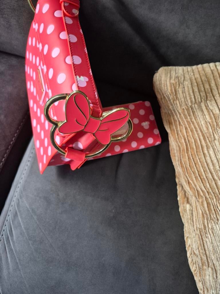 Minnie Loungefly tasje met portemonnee, Ophalen of Verzenden, Mickey Mouse
