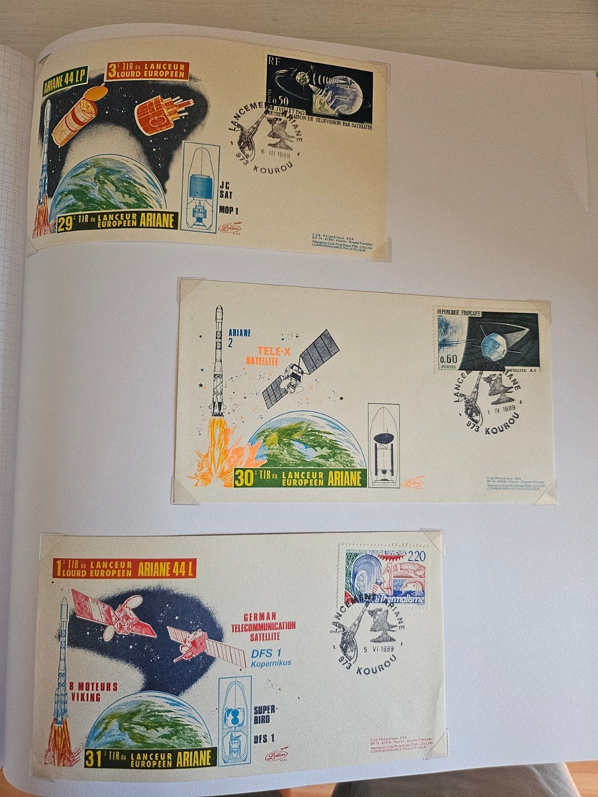 Verzameling Ruimtevaart Eerste Dag Enveloppen en Postzegels, Ophalen of Verzenden, Beschreven, Rest van de wereld