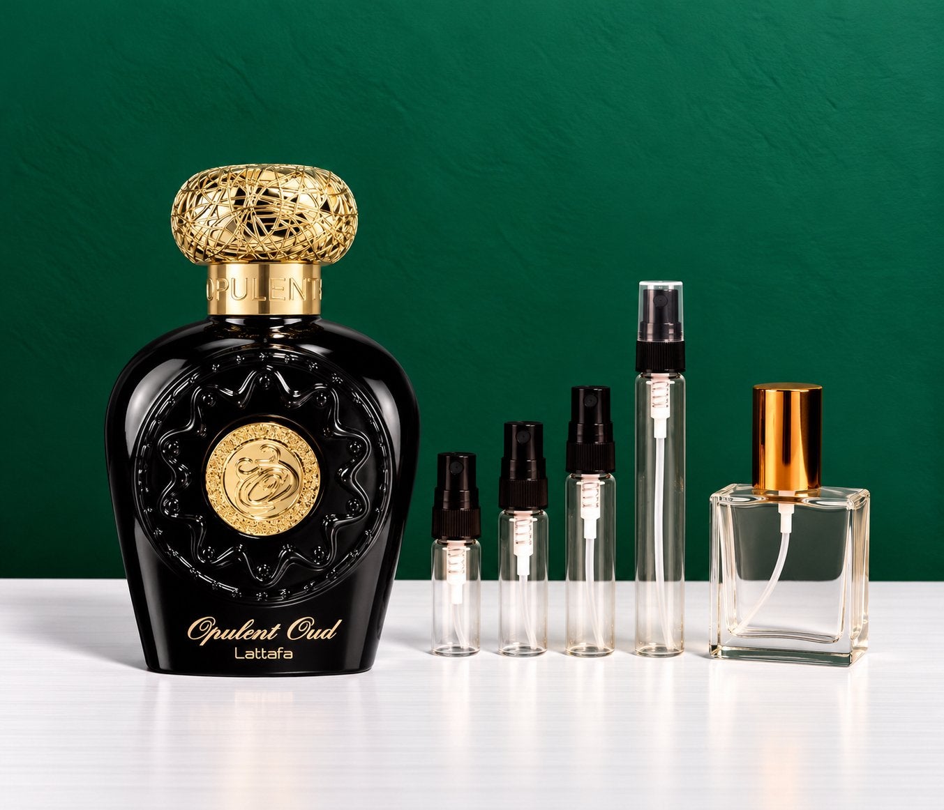 Lattafa Opulent Oud - Decant/Sample, Sieraden, Tassen en Uiterlijk, Ophalen of Verzenden, Zo goed als nieuw