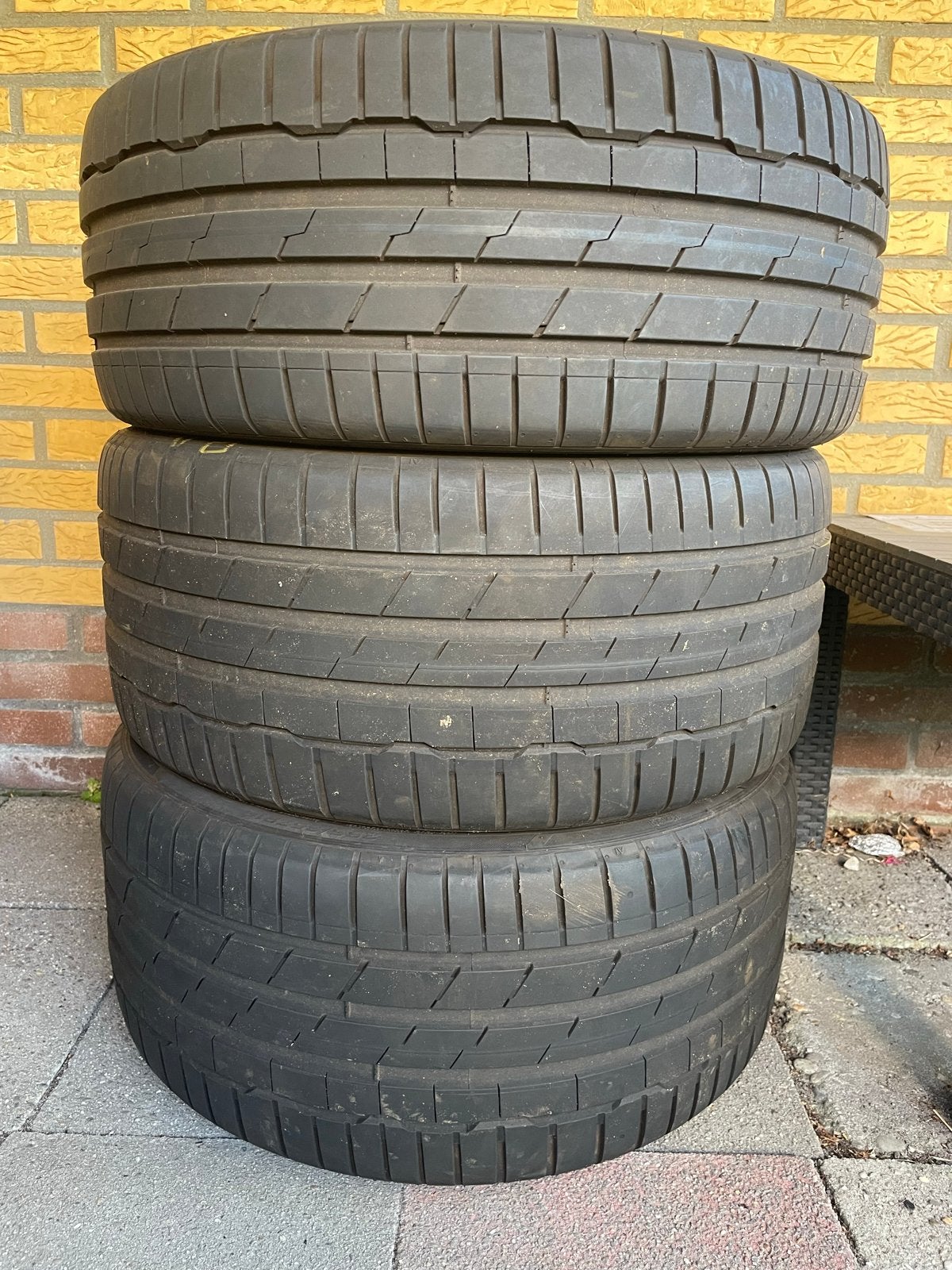 3x Hankook Ventus S1 Evo3 zomerbanden, Auto-onderdelen, Banden en Velgen, Ophalen, 18 inch, Gebruikt, 255 mm