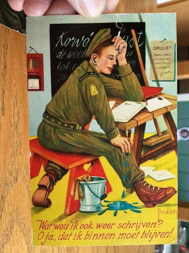 Spotkaart militair, Verzamelen, Verzenden, 1980 tot heden, Gelopen, Overige thema's