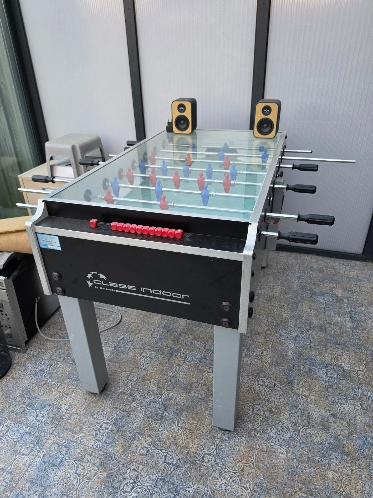 Voetbaltafel Garlando | Class Indoor | Glasplaat, Ophalen, Gebruikt