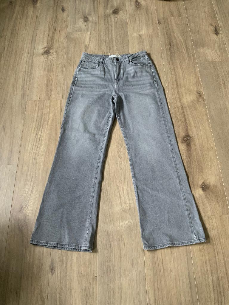 Yaya grijze jeans wijde pijp, Kleding | Dames, Ophalen of Verzenden, Zo goed als nieuw, W30 - W32 (confectie 38/40), Yaya
