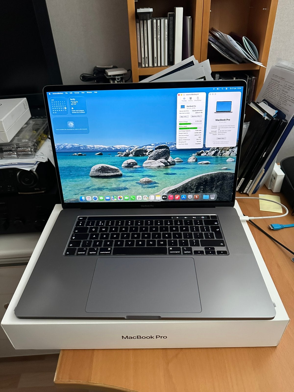 Laptop 16” Apple 1TB ssd, 16GB geheugen, 2.3 GHz  i9 8 core, Computers en Software, Apple Macbooks, Gebruikt, MacBook Pro, 16 inch