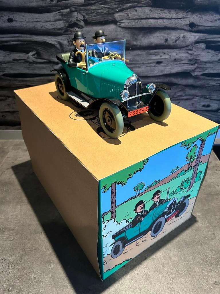 Kuifje auto op 1:12 De Citroën 5HP van Jansen & Janssen, Verzamelen, Stripfiguren, Ophalen of Verzenden, Kuifje, Nieuw, Beeldje of Figuurtje