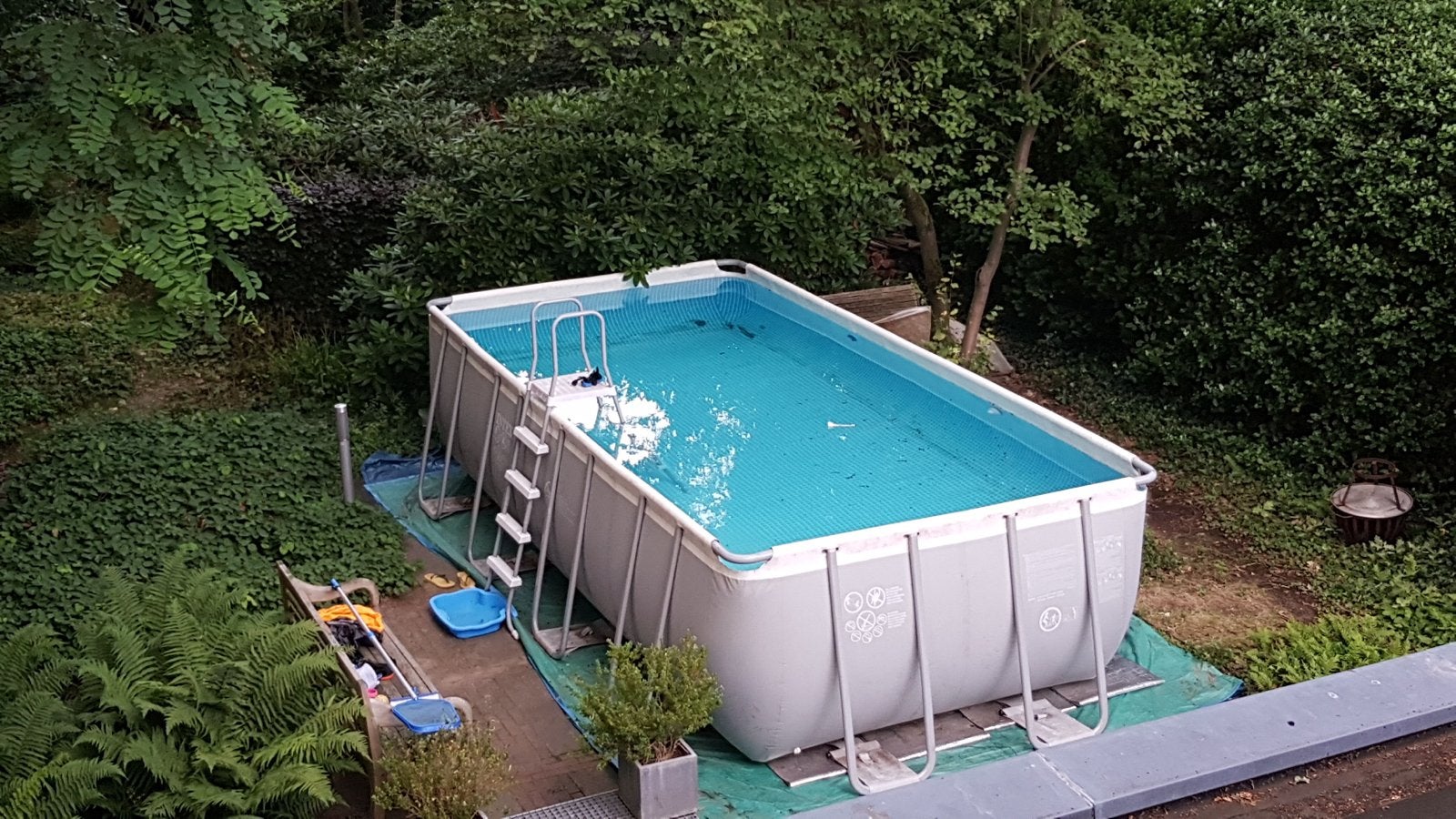 Compleet, Warmtepomp Intex Ultra Frame Zwembad 549x274x132, Gebruikt, 200 tot 300 cm, Rechthoekig, Ophalen