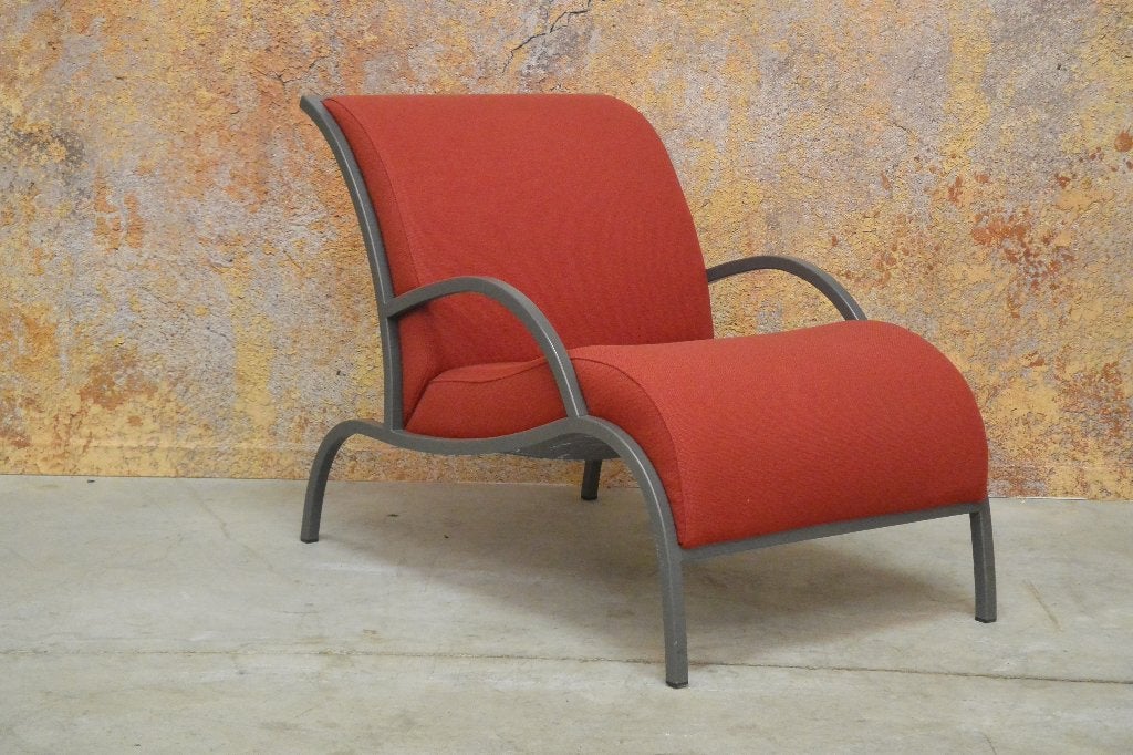 ZGAN rode stoffen Harvink Op Hoop van 'Zegen Design fauteuil, Huis en Inrichting, Harvink, Harvink, 75 tot 100 cm, Ophalen of Verzenden